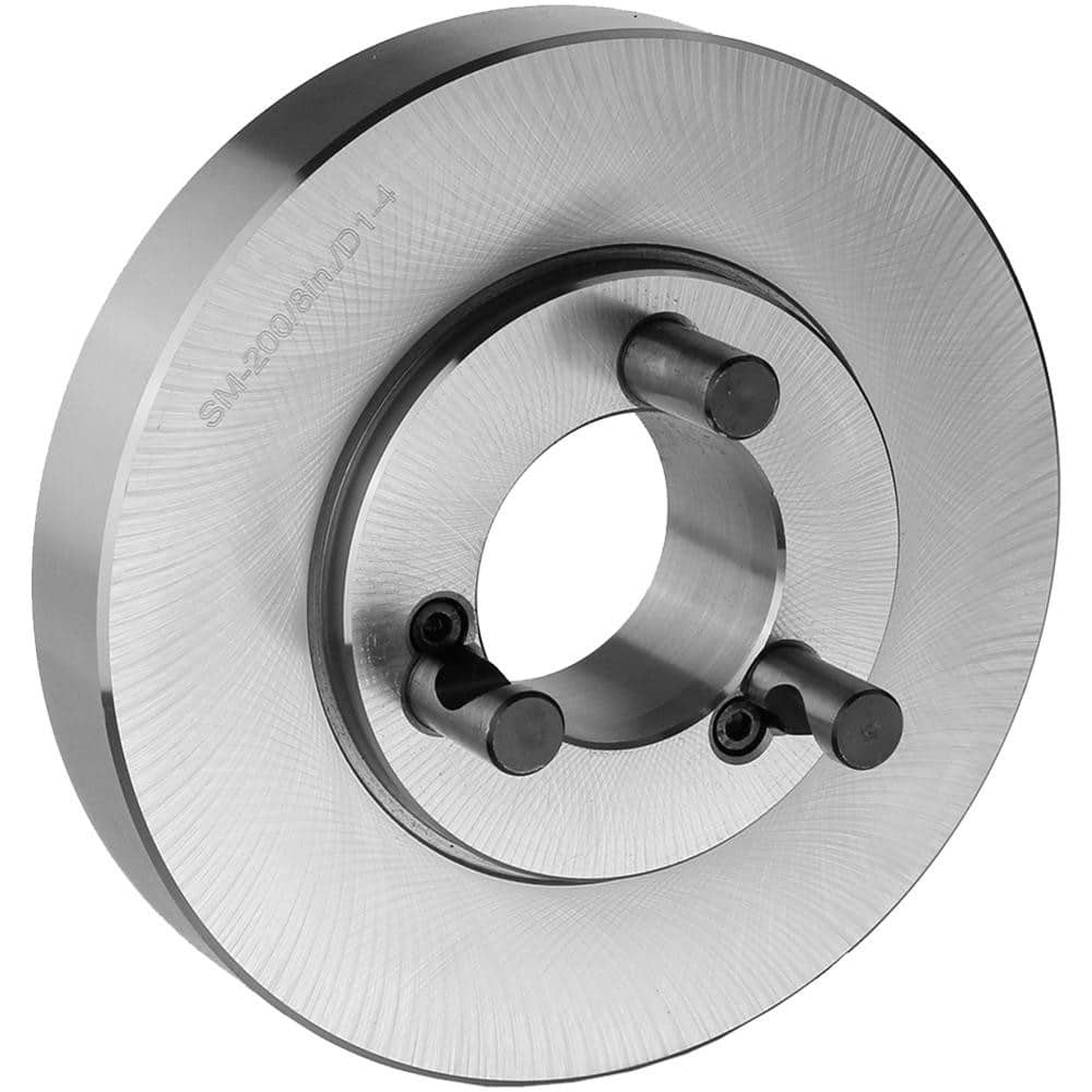 Lathe Chuck Adapter Back Plates; Nominal Chuck Size: 10 in; Mount Type: D1-8; Spindle Nose Type: D Series; Chuck Compatibility: 1-106-1000; 1-302-2000; 1-107-1000; 1-203-1000; 1-202-1000; 1-105-1000; 1-201-1000; 1-205-1000; 1-301-2000; Through-hole Diamet