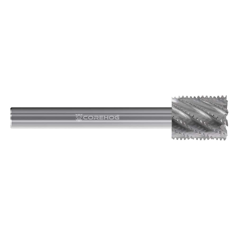 Square End Mill: 3/4'' Dia, 0.335'' LOC, 0.236'' Shank Dia, 2.5'' OAL, 3 Flutes, High Speed Steel Single End, Uncoated, Helical Flute