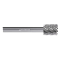 Square End Mill: 1/2'' Dia, 0.335'' LOC, 0.236'' Shank Dia, 2.5'' OAL, 3 Flutes, High Speed Steel Single End, Uncoated, Helical Flute