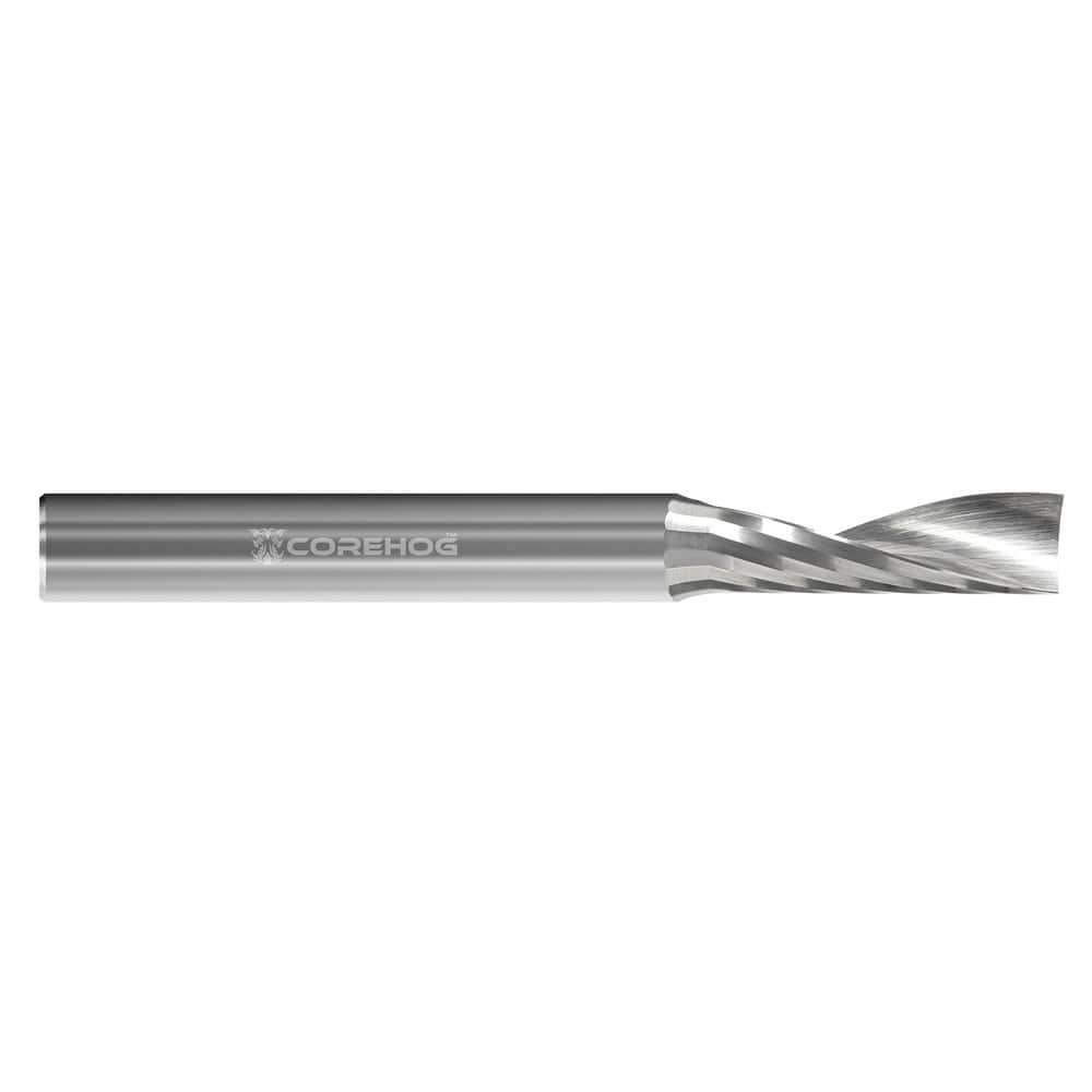 Square End Mill: 1/2'' Dia, 1-1/2'' LOC, 3'' OAL, 1 Flute, Solid Carbide Single End, Uncoated, Upcut Flute