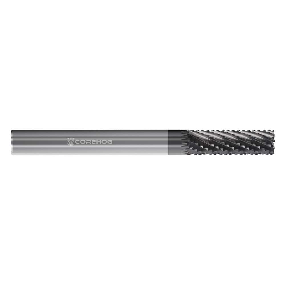 Square End Mill: 1/4'' Dia, 5/8'' LOC, 2.5'' OAL, 8 Flutes, Solid Carbide Single End, DLC Finish, Helical Flute