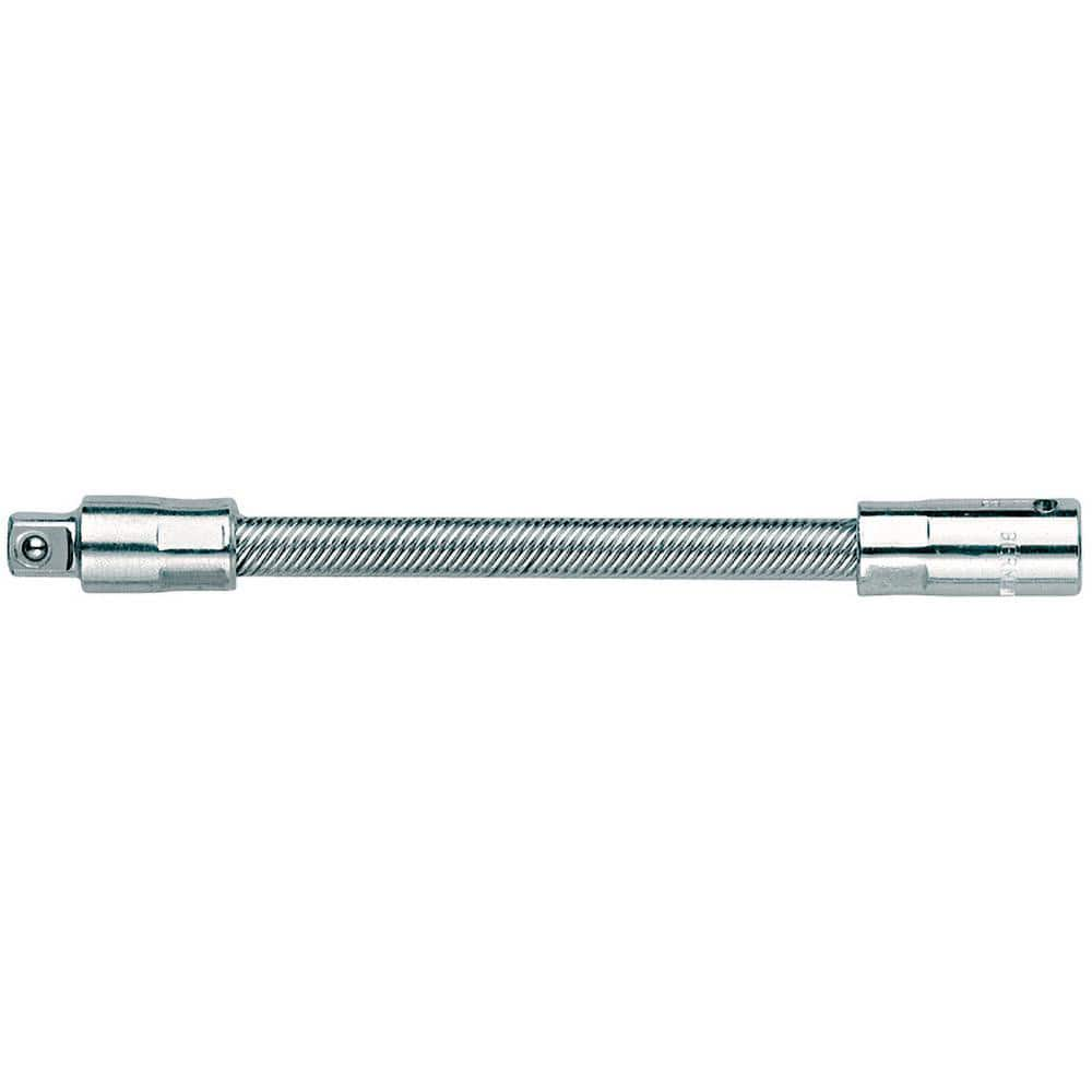 Socket Extensions; Extension Type: Flex; Drive Size: 1/4 in; Finish: Chrome-Plated; Overall Length (mm): 150.00; Material: Chrome Vanadium; Steel; Standards: DIN 3120; ISO 1174; Overall Length: 150.00