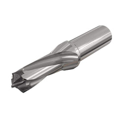 Replaceable Tip Drill: 14.5 to 14.9 mm Drill Dia, 24.85 mm Max Depth, 16 mm Straight-Cylindrical Shank Uses H3P Inserts, 99.58 mm OAL, Through Coolant