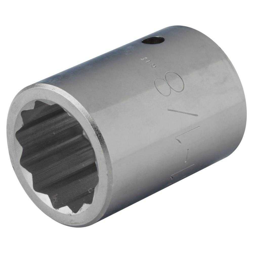 Hand Sockets; Socket Type: Standard; Drive Style: Hex; Material: Steel; Insulated: No; Tether Style: Not Tether Capable; Standards: ASME B107.110-2012; Number Of Points: 12; Overall Length: 2.44