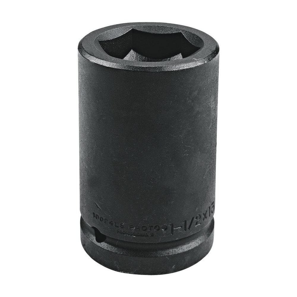 Impact Sockets; Drive Style: Hex; Material: Steel; Finish: Black Oxide; Insulated: No; Non-sparking: No; Deep: No; Number Of Points: 6; Overall Length: 4.00