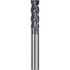 Corner Chamfer End Mill: 0.2362″ Dia, 0.7087″ LOC, 4 Flute, 0.0047″ Chamfer Width, Solid Carbide 2.44 mm OAL, AlTiN Coated, Centercutting