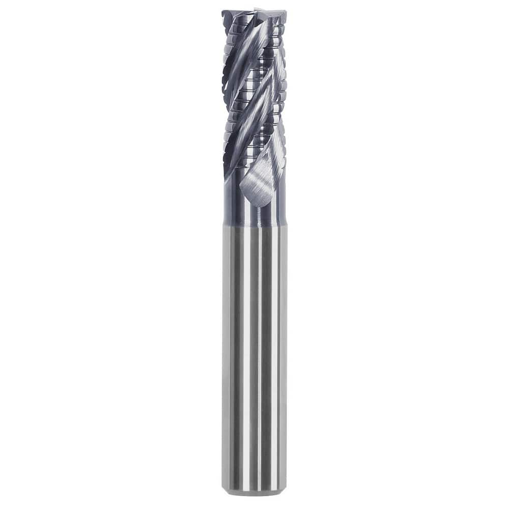 Corner Chamfer End Mill: 0.7874″ Dia, 1.4961″ LOC, 4 Flute, 0.0236″ Chamfer Width, Solid Carbide 4.13 mm OAL, AlTiN Coated, Centercutting