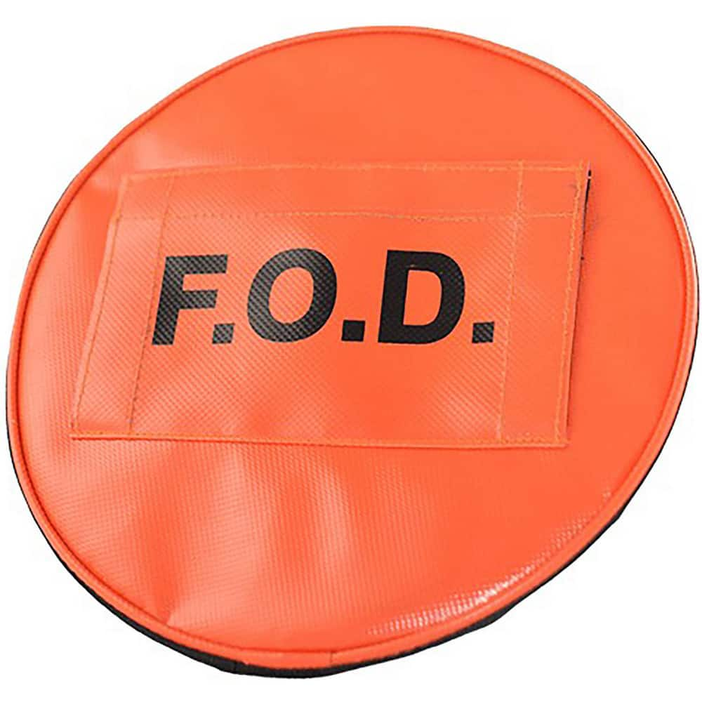 Tool Bags & Tool Totes; Closure Type: Hook & Loop; Elastic; Material: Vinyl; Overall Width: 12; Overall Depth: 12 in; Overall Height: .5 in; Color: Orange; Number Of Pockets: 0.000