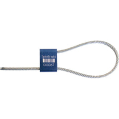 Security Seals; Type: Cable Seal; Overall Length (Decimal Inch): 13.00; Operating Length: 12 in; Breaking Strength: 3000.000; Material: Aluminum; Steel; Color: Blue; Color: Blue; Overall Length: 13.00; Material: Aluminum; Steel; Product Type: Cable Seal;