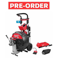 Milwaukee Tool - Electric & Gas Drain Cleaning Machines Type of Power: Cordless For Minimum Pipe Size: 3 (Inch) - Makers Industrial Supply