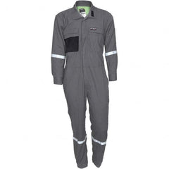 MCR Safety - Size 46 Regular Gray ASTM F1506 8.9 Cal/Cm2 CAT2 NFPA 2112 UL Certified NFPA 70E Flame Resistant/Retardant Coveralls - Makers Industrial Supply