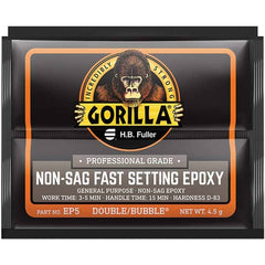 GorillaPro - Smaller than 1 oz. Foil Pack Non-Sag Fast Setting Epoxy - Makers Industrial Supply