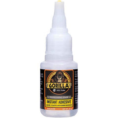 GorillaPro - 20 g Squeeze Bottle Clear Instant Adhesive - Makers Industrial Supply