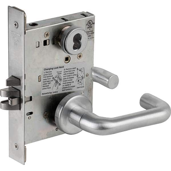 Schlage - Lever Locksets Type: Entry Door Thickness: 1-3/4 - Makers Industrial Supply