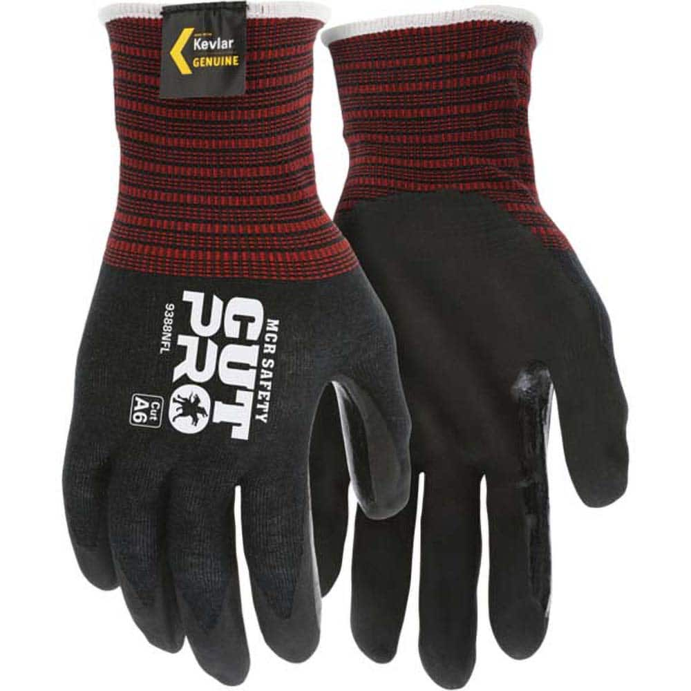 MCR Safety - Size M, ANSI Cut Lvl A6, Foam Nitrile Coated Cut Resistant Gloves - Exact Industrial Supply