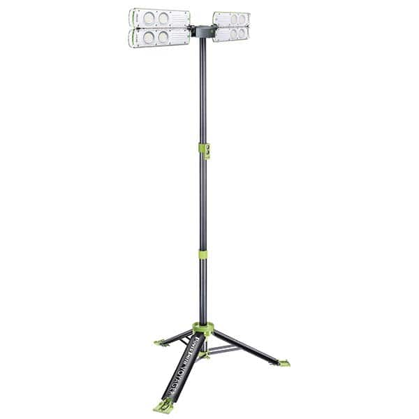 PowerSmith - Portable Work Lights Portable Type: Floor; Twin Angle Light; Tripod Lamp Type: LED - Makers Industrial Supply