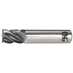 OSG - VGM5, 1/4" Diam, 1" LOC, 1/4" Shank Diam, 3" OAL, 5-Flute Carbide Square End Mill - Exact Industrial Supply