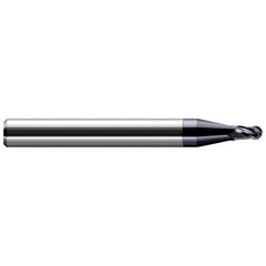 Harvey Tool - 0.065" Diam, 0.097" LOC, 4 Flute Solid Carbide Ball End Mill - Exact Industrial Supply