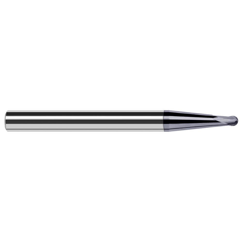 Harvey Tool - Ball End Mills; Mill Diameter (mm): 1.20 ; Mill Diameter (Inch): 3/64 ; Mill Diameter (Decimal Inch): 0.0470 ; Number of Flutes: 2 ; Length of Cut (Decimal Inch): 0.0380 ; Material: Solid Carbide - Exact Industrial Supply