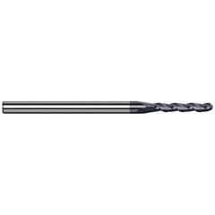 Harvey Tool - Ball End Mills; Mill Diameter (mm): 1.00 ; Mill Diameter (Decimal Inch): 0.0394 ; Number of Flutes: 3 ; Length of Cut (mm): 5.0000 ; Length of Cut (Decimal Inch): 0.1969 ; Material: Solid Carbide