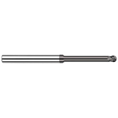 Harvey Tool - Ball End Mills; Mill Diameter (Decimal Inch): 0.0600 ; Number of Flutes: 4 ; Length of Cut (Decimal Inch): 0.0900 ; Material: Solid Carbide ; Overall Length (Inch): 2-1/2 ; Overall Length (Decimal Inch): 2.50000 - Exact Industrial Supply