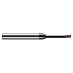 Harvey Tool - 3/32" Diam, 0.139" LOC, 3 Flute Solid Carbide Ball End Mill - Exact Industrial Supply