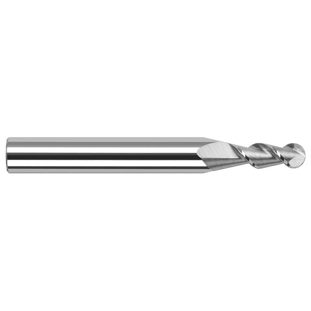 Harvey Tool - Ball End Mills; Mill Diameter (mm): 1.20 ; Mill Diameter (Inch): 3/64 ; Mill Diameter (Decimal Inch): 0.0470 ; Number of Flutes: 2 ; Length of Cut (Decimal Inch): 0.1410 ; Material: Solid Carbide - Exact Industrial Supply