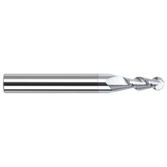 Harvey Tool - Ball End Mills; Mill Diameter (Decimal Inch): 0.0400 ; Number of Flutes: 2 ; Length of Cut (Decimal Inch): 0.1200 ; Material: Solid Carbide ; Overall Length (Inch): 1-1/2 ; Overall Length (Decimal Inch): 1.50000 - Exact Industrial Supply