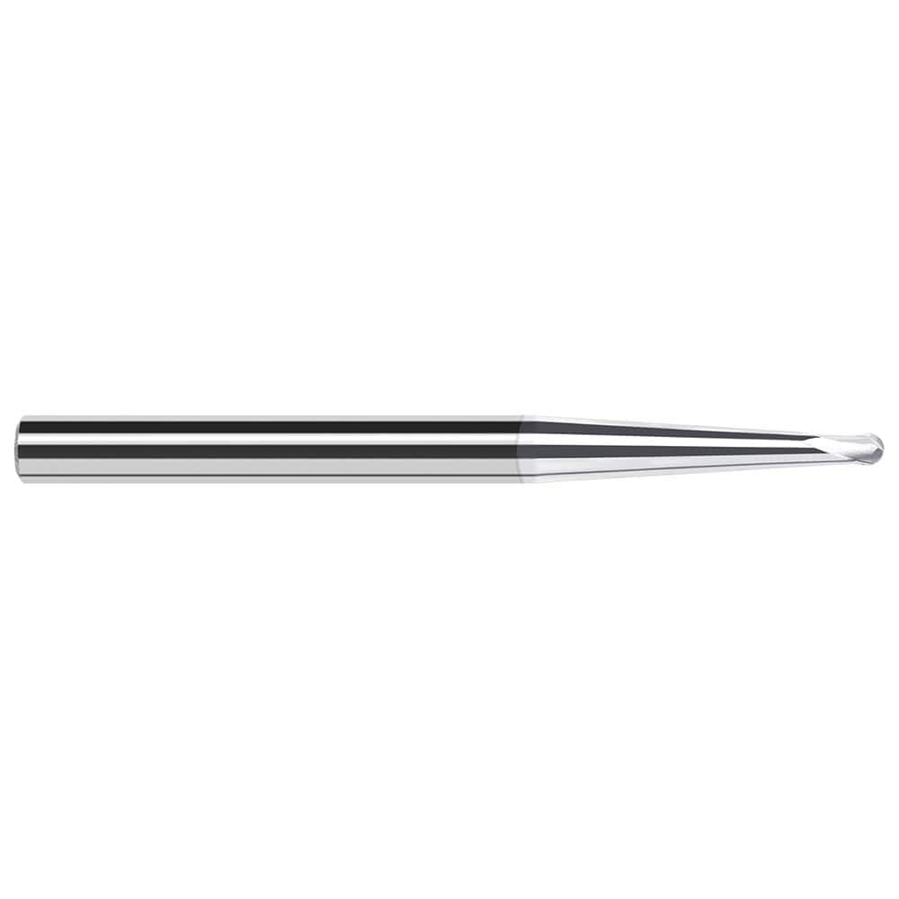 Harvey Tool - 1/8" Diam, 0.1" LOC, 2 Flute Solid Carbide Ball End Mill - Exact Industrial Supply