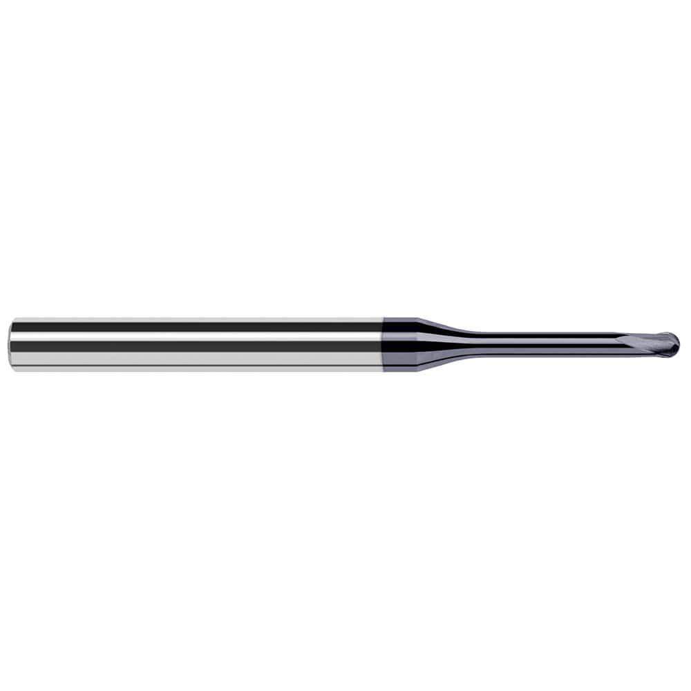 Harvey Tool - 1/8" Diam, 0.1" LOC, 2 Flute Solid Carbide Ball End Mill - Exact Industrial Supply