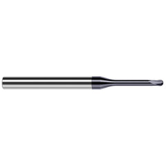 Harvey Tool - Ball End Mills; Mill Diameter (Inch): 1/4 ; Mill Diameter (Decimal Inch): 0.2500 ; Number of Flutes: 2 ; Length of Cut (Decimal Inch): 0.2000 ; Material: Solid Carbide ; Overall Length (Inch): 3 - Exact Industrial Supply