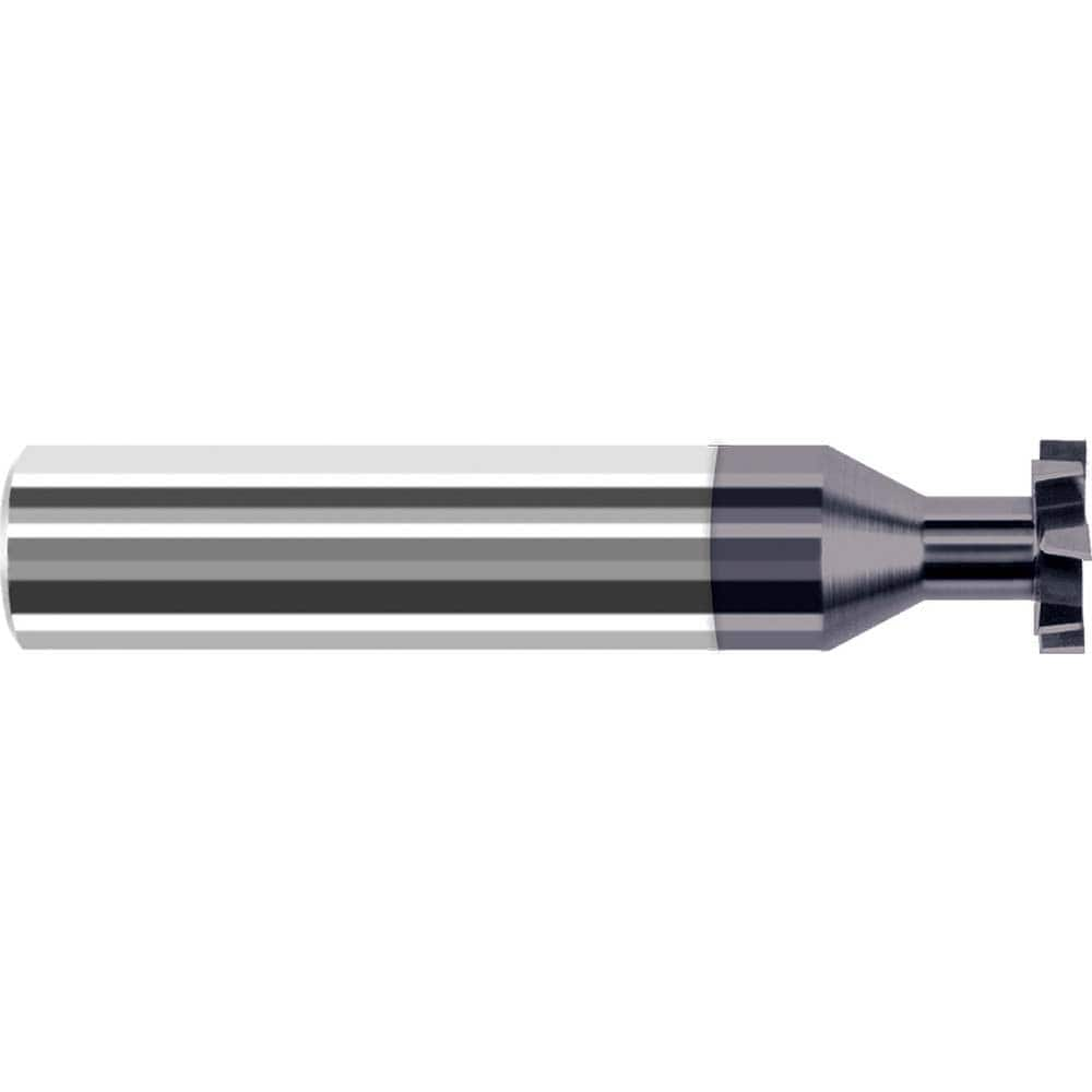 Harvey Tool - 1/4" Cut Diam, 1/8" Cut Width, 1/4" Shank, Staggered-Tooth Woodruff Keyseat Cutter - Exact Industrial Supply