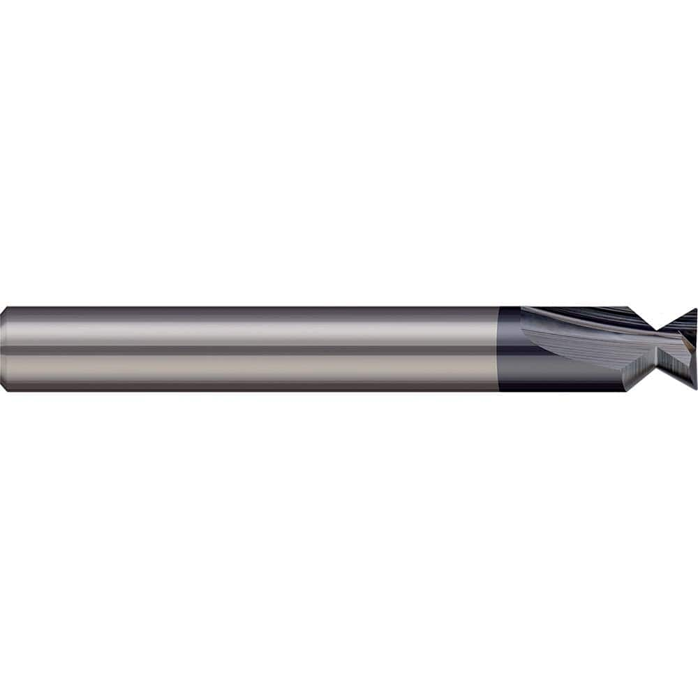 Harvey Tool - 4° 1/16" Cut Diam, 1/8" Cut Width, Solid Carbide Dovetail Cutter - Exact Industrial Supply