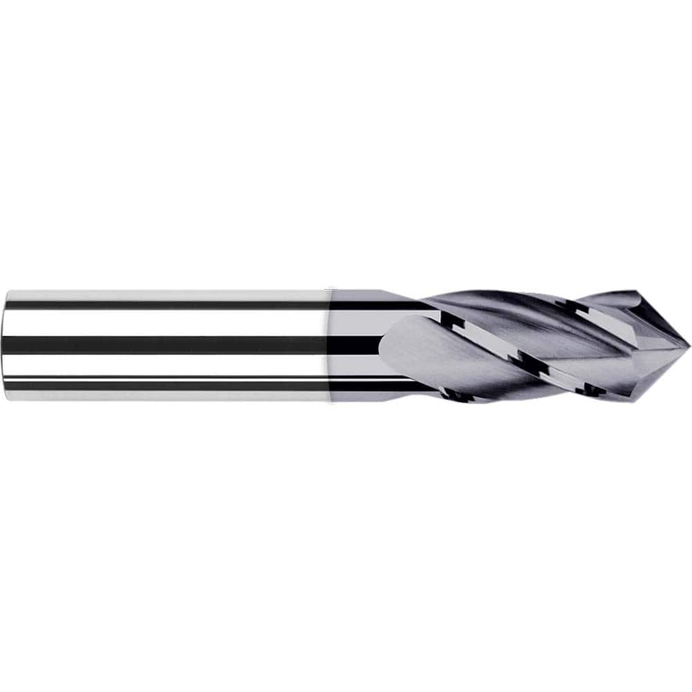 Harvey Tool - 3/8" Diam, 7/8" LOC, 4 Flute 82° Point Angle Solid Carbide Drill Mill - Exact Industrial Supply