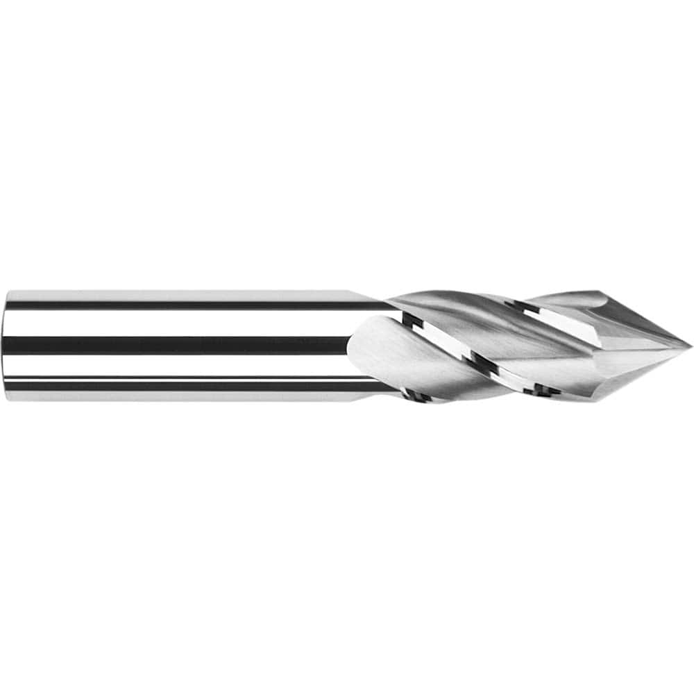 Harvey Tool - 3/8" Diam, 7/8" LOC, 4 Flute 60° Point Angle Solid Carbide Drill Mill - Exact Industrial Supply