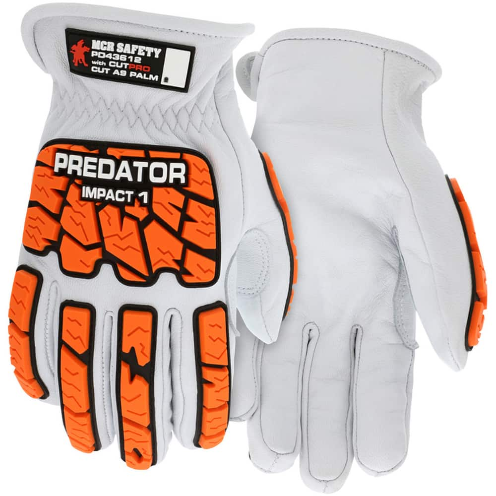 MCR Safety - Size L, ANSI Cut Lvl A9, Puncture Lvl 5, Abrasion Lvl 4, Cut & Puncture Resistant Gloves - Exact Industrial Supply