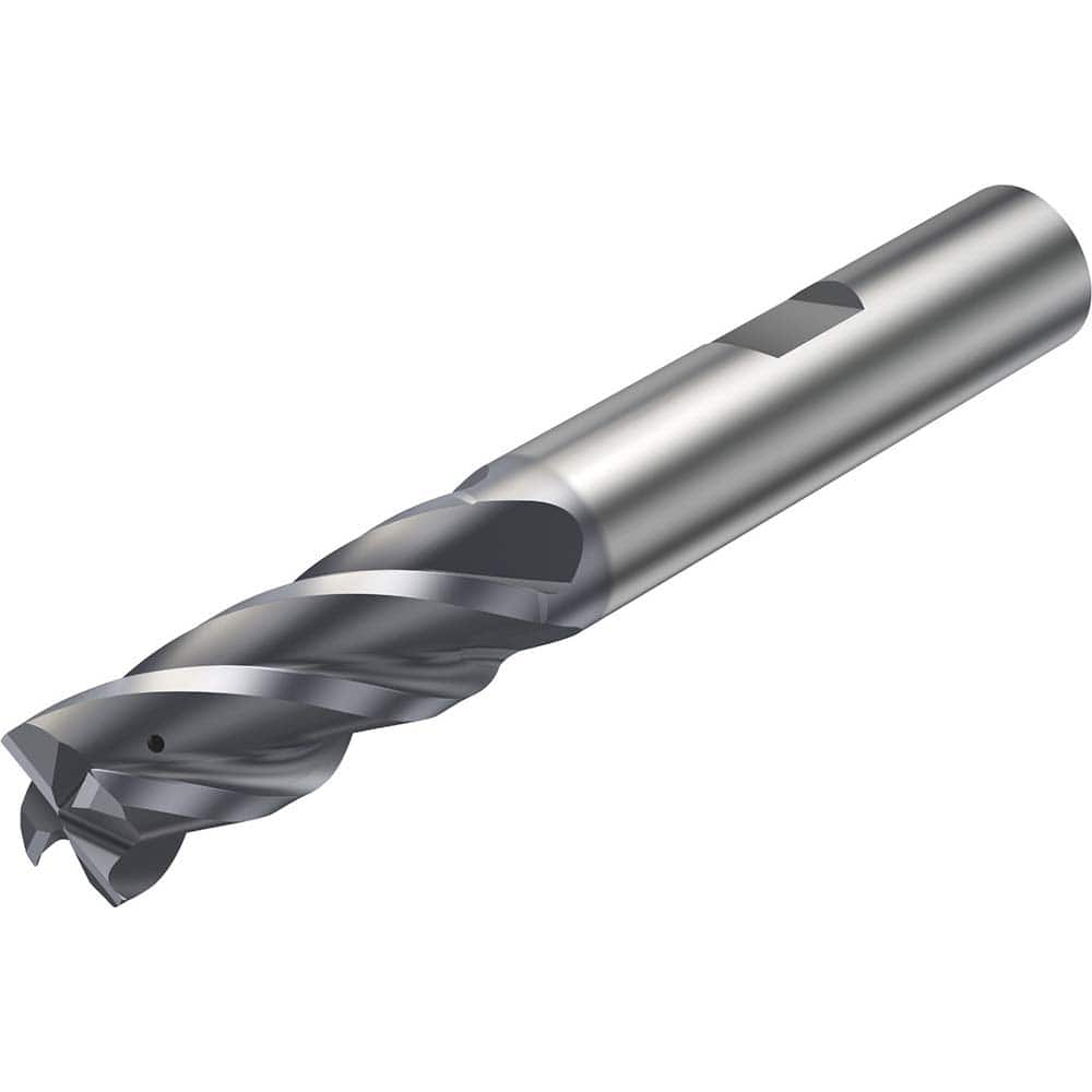 Sandvik Coromant - Corner Radius & Corner Chamfer End Mills; Mill Diameter (mm): 25.00 ; Mill Diameter (Decimal Inch): 0.9840 ; End Type: Corner Chamfer ; Chamfer Width (mm): 0.250 ; Number of Flutes: 4 ; Material: Solid Carbide - Exact Industrial Supply