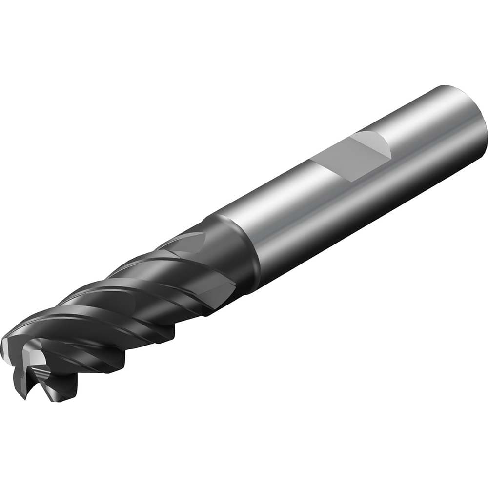 Sandvik Coromant - Corner Radius & Corner Chamfer End Mills; Mill Diameter (mm): 16.00 ; Mill Diameter (Decimal Inch): 0.6300 ; End Type: Corner Radius ; Corner Radius (mm): 2 ; Corner Radius (Decimal Inch): 0.079 ; Number of Flutes: 4 - Exact Industrial Supply