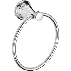 American Standard - Washroom Shelves, Soap Dishes & Towel Holders; Type: Towel Ring ; Material: Metal ; Length (Inch): 8-1/4 ; Width (Inch): 8-1/4 ; Depth (Inch): 2.875 ; Finish/Coating: Polished Chrome - Exact Industrial Supply