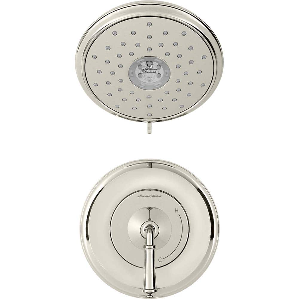 American Standard - Tub & Shower Faucets; Type: Shower trim only ; Style: Delancey ; Design: Ceramic Mixing Cartridge ; Material: Metal ; Handle Type: Lever ; Handle Material: Metal - Exact Industrial Supply