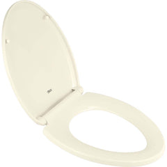 American Standard - Toilet Seats; Type: Toilet Seat ; Style: Traditional ; Material: Plastic ; Color: Linen ; Outside Width: 14 (Inch); Inside Width: 8.376 (Inch) - Exact Industrial Supply