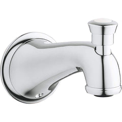 Grohe - Shower Heads & Accessories; Type: Tub Spout ; Material: Metal ; GPM: 2.50 ; Face Diameter: 6 (Inch); Finish/Coating: Polished Chrome ; Settings: Spray, Pulse, Combination Pulse-Massage - Exact Industrial Supply