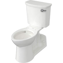 American Standard - Toilets; Type: Two-piece ; Bowl Shape: Elongated ; Mounting Style: Floor ; Gallons Per Flush: 1.28 ; Overall Height: 32.8125 ; Overall Width: 18 - Exact Industrial Supply