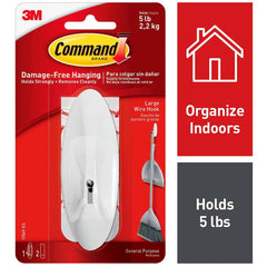 3M - All-Purpose & Utility Hooks; Type: Hooks Kit ; Overall Length (Inch): 4-9/64 ; Material: Plastic ; Projection: 1.88 ; Color: White ; Material: Plastic - Exact Industrial Supply