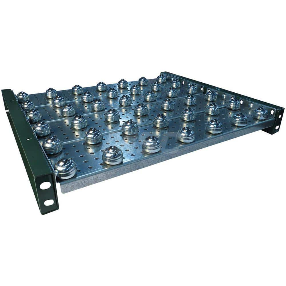 Conveyor Accessories; Type: Ball Transfer Plate; Width (Inch): 51; For Use With: 1.9″ diameter roller conveyor frames and 1-3/8″ roller conveyor; Overall Height: 3.8000 in; Material: Steel; Overall Length (Inch): 48.00; Length: 48.00; Overall Length: 48.0