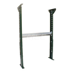 Conveyor Accessories; Type: H Stand; Width (Inch): 23; For Use With: Conveyor of 2-1/2 and 3-1/2″ channel frames and 10″ BF channel frames; Overall Height: 43.0000 in; Material: Steel; Overall Length (Inch): 8.00; Length: 8.00; Overall Length: 8.00; Acces