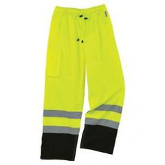 8915BK M LIME BLK BOTT RAIN PANTS - Makers Industrial Supply