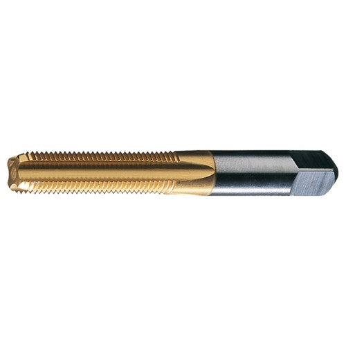 ‎7/8-9 UNC 4 Flute H4 HSS Standard Bottoming Chamfer General Purpose Hand Tap- TiN - Exact Industrial Supply