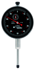 2-1/4" Face 0-100 Dial Reading .001" Graduation Black Face Indicator - Makers Industrial Supply