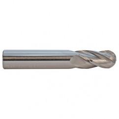 3.5mm TuffCut GP Standard Length 4 Fl Ball Nose Center Cutting End Mill - Makers Industrial Supply